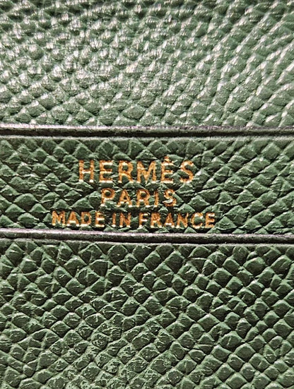 Vintage hermes osaka long bifold wallet