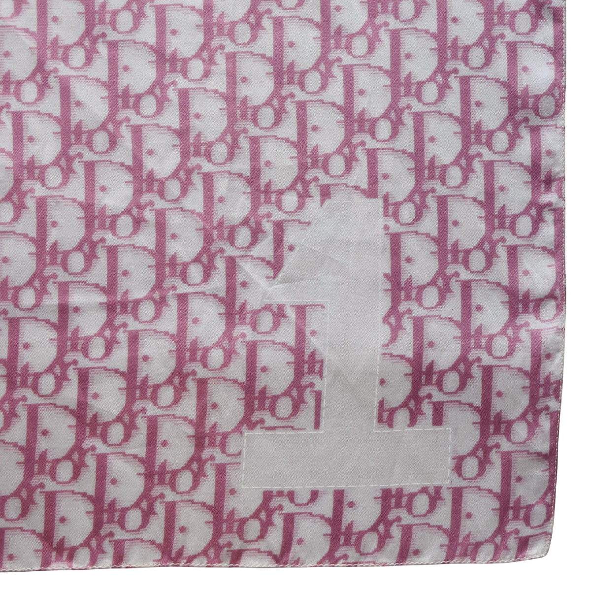 Dior trotter silk & cotton mini scarf pink John galliano era