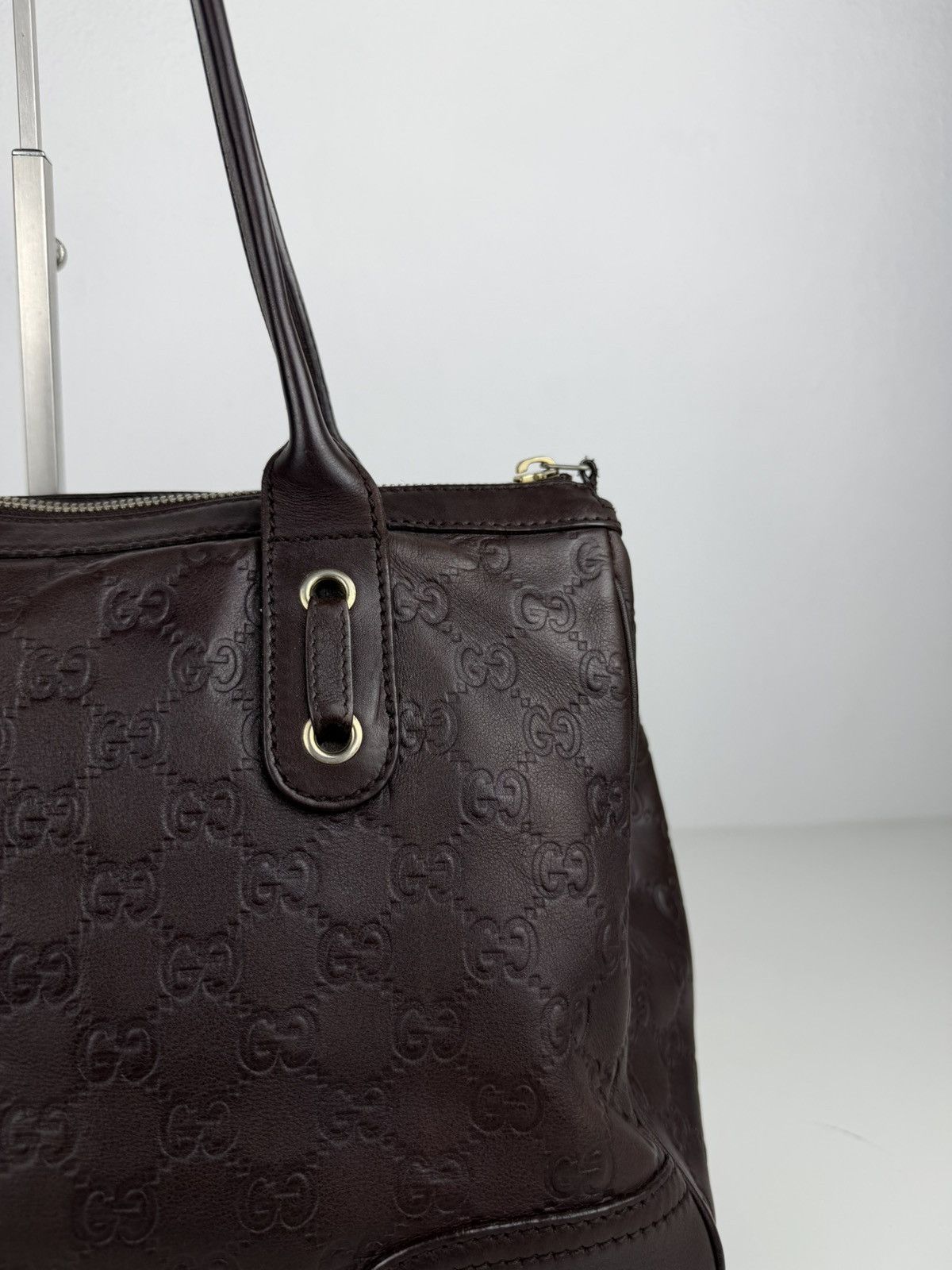 Gucci guccissima princy leather mini Boston bag