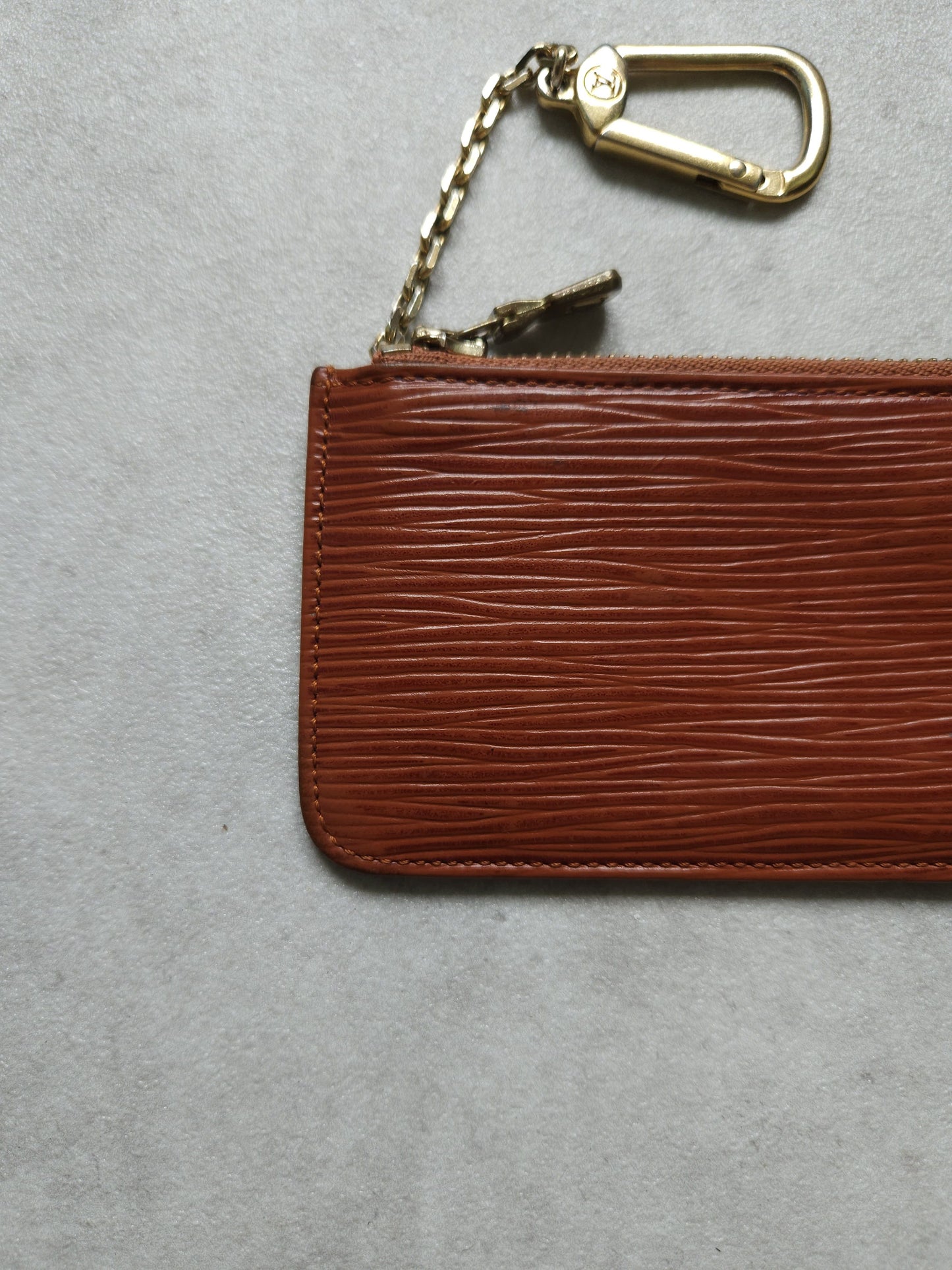 Vintage Louis Vuitton epi leather pochette cle