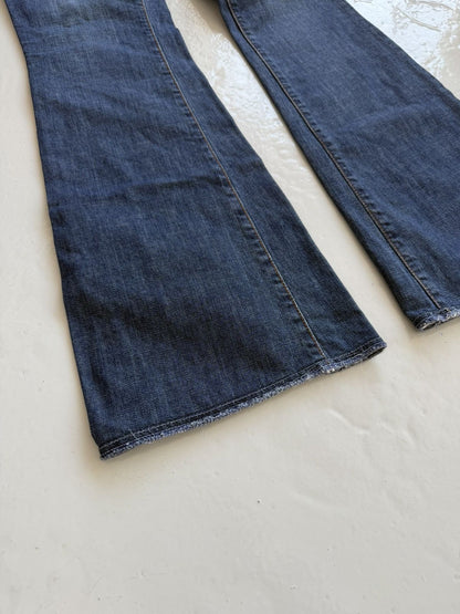 Y2k Dolce & Gabbana cutoff low waist flared denim