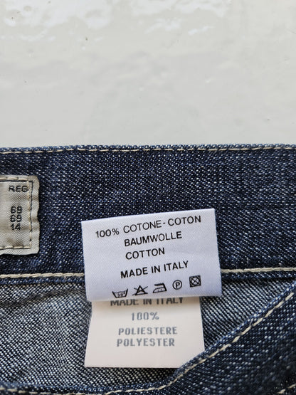 Vintage snake print bootcut denim