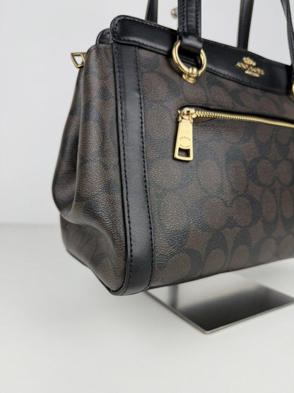Coach kailey carryall signature monogram tote bag