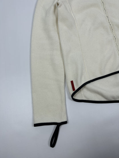 Vintage y2k archive prada sport red tab ninja hooded fleece