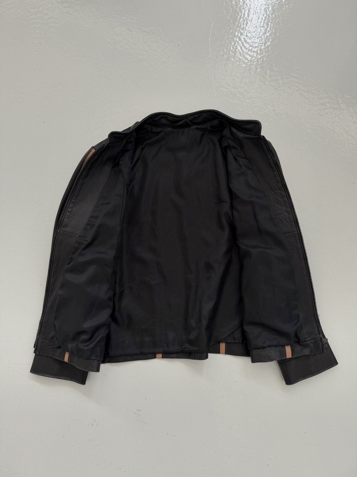 Vintage biker leather jacket