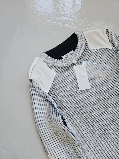 AW2018 Maison Margiela handpainted ribbed sweater