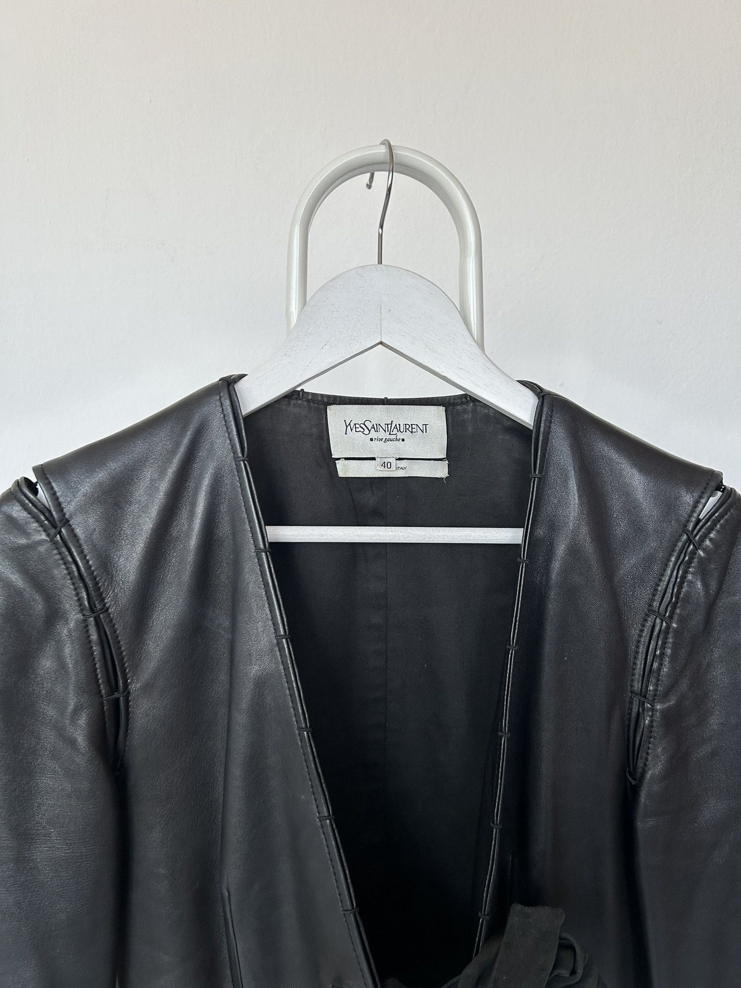 Yves Saint Laurent Rive Gauche Tom Ford era leather jacket
