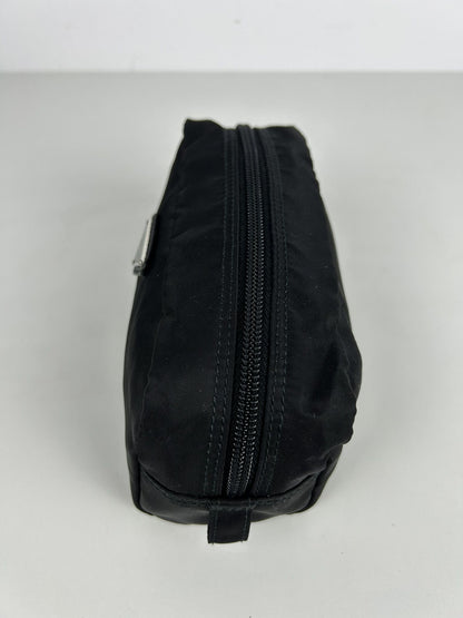 Prada nylon triangle logo mini pouch