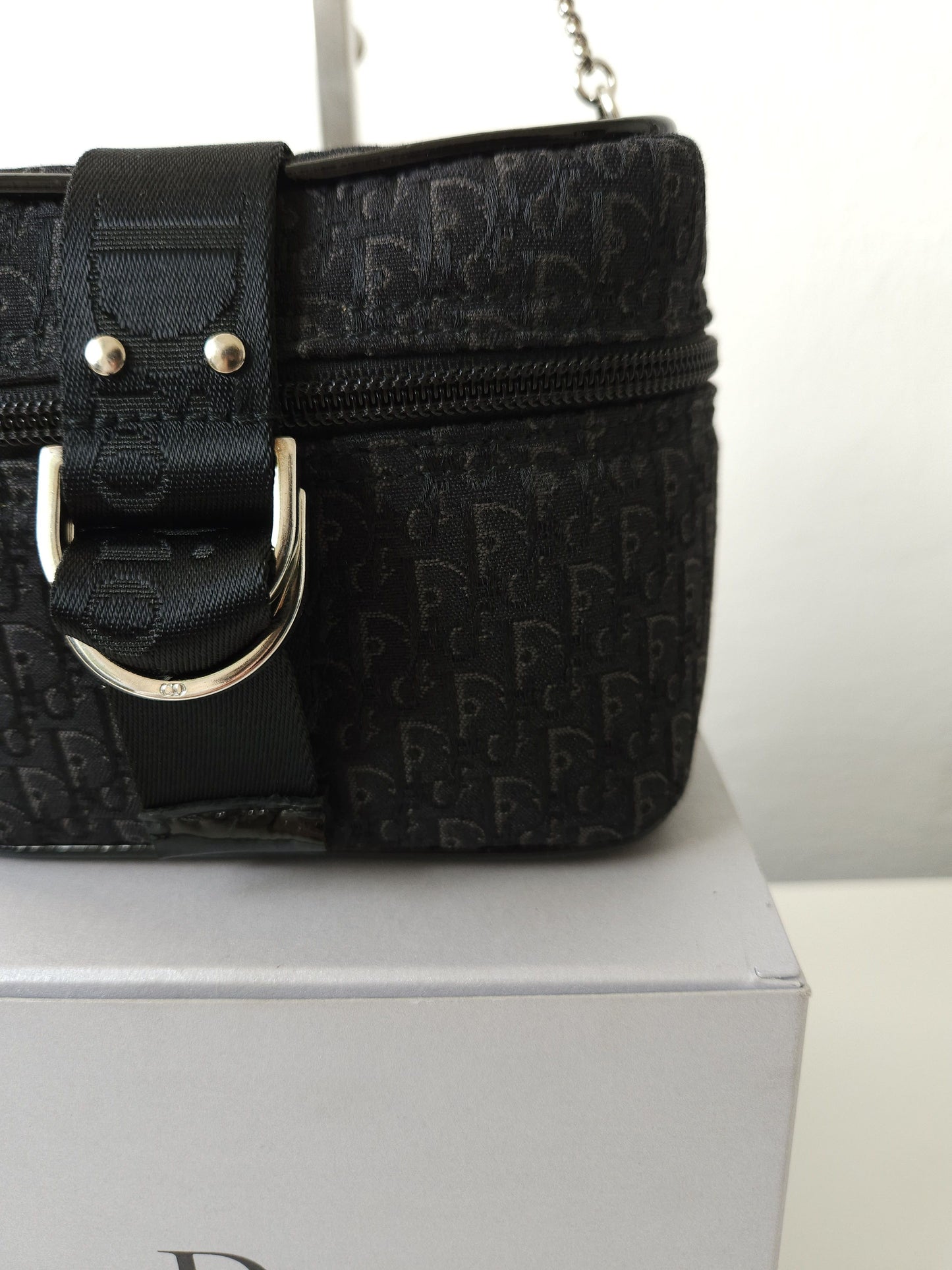 Vtg y2k Dior john galliano street chic monogram vanity case