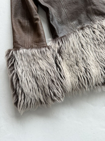 Marlboro Classics shearling afghan/ penny lane short coat