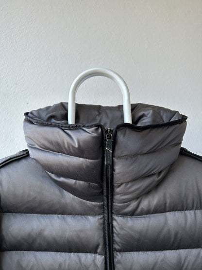 Burberry high collar belted short puffer jacket