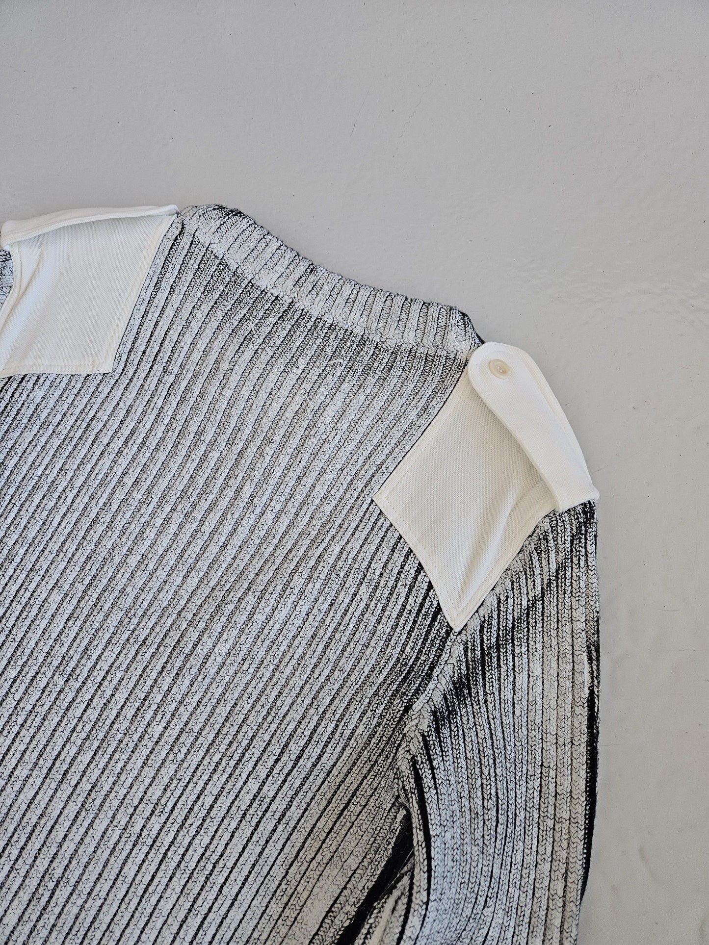 AW2018 Maison Margiela handpainted ribbed sweater