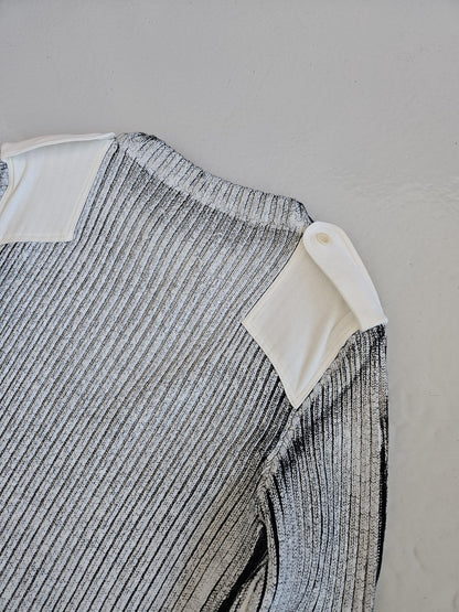 AW2018 Maison Margiela handpainted ribbed sweater