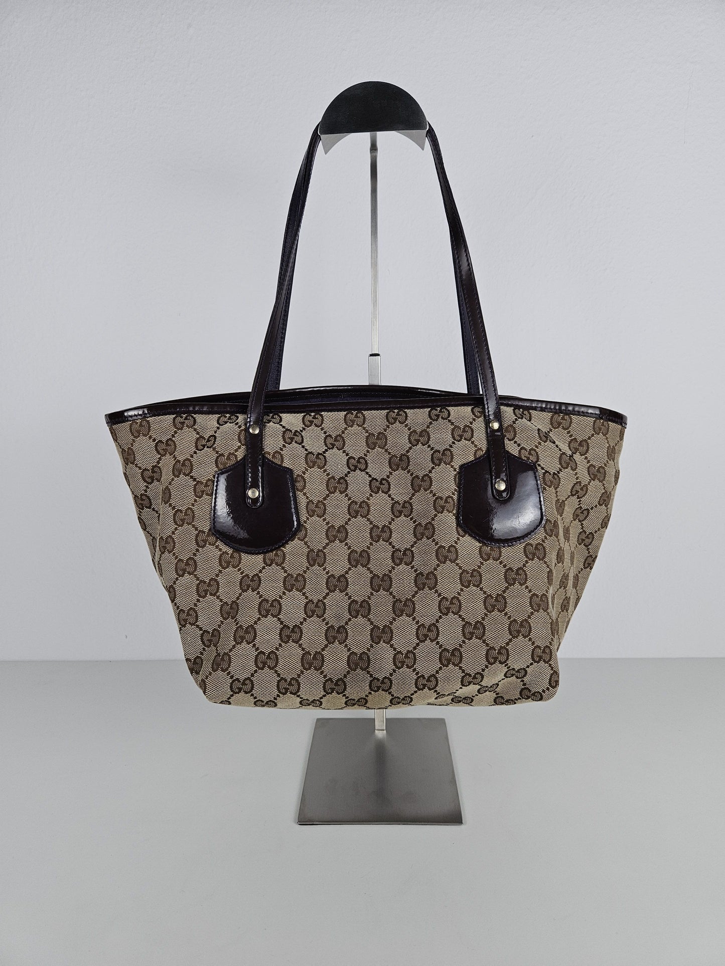 Gucci abbey gg monogram tote bag