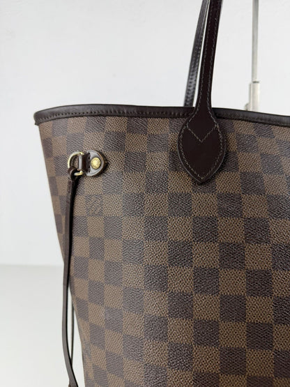 Louis Vuitton damier ebene neverfull mm tote bag