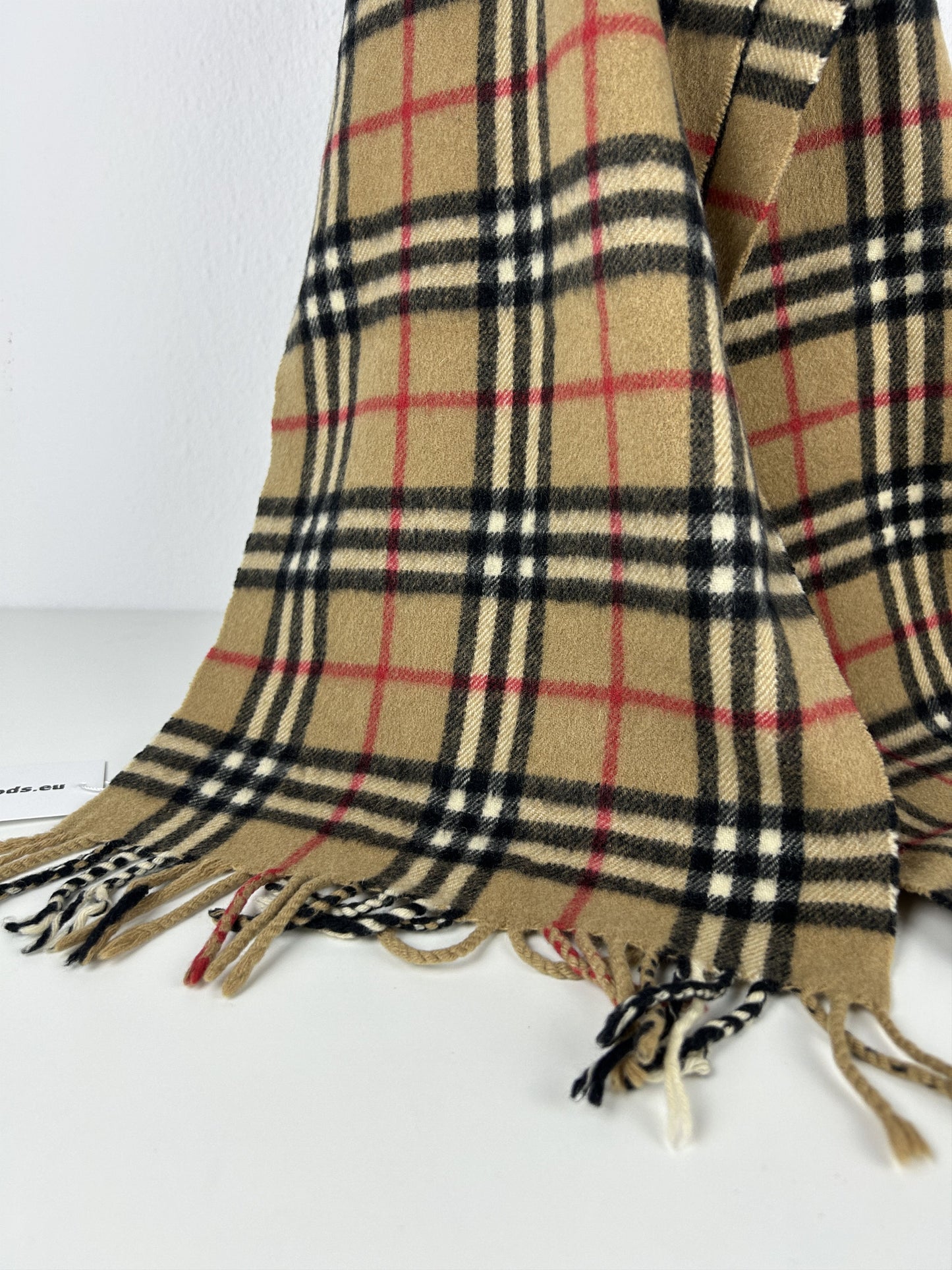 Vintage Burberry nova check cashmere scarf