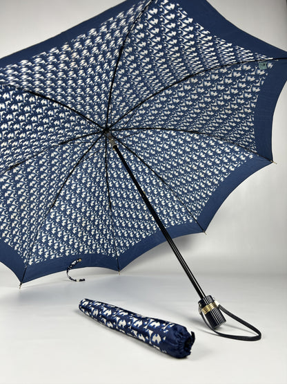 Vintage 80s dior trotter oblique monogram folding umbrella