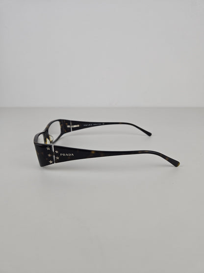 Vintage y2k prada star studded office siren glasses