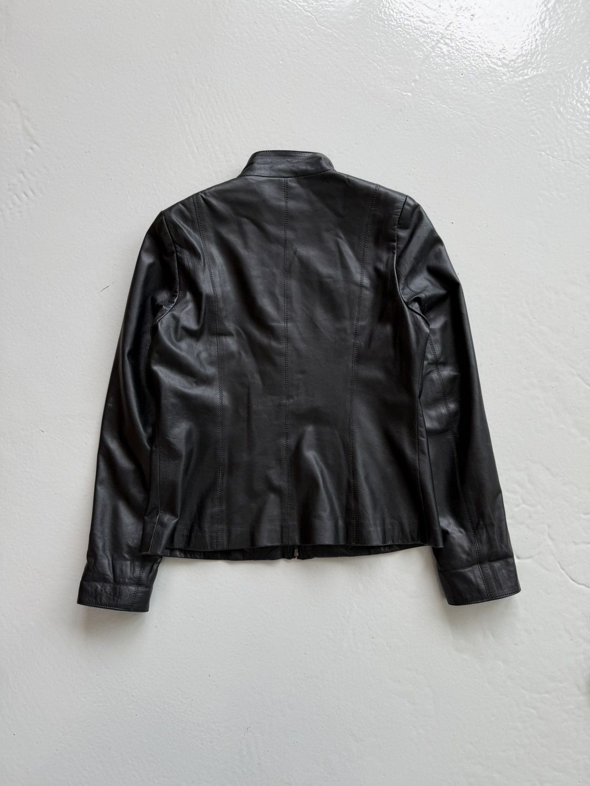 Vintage leather biker jacket