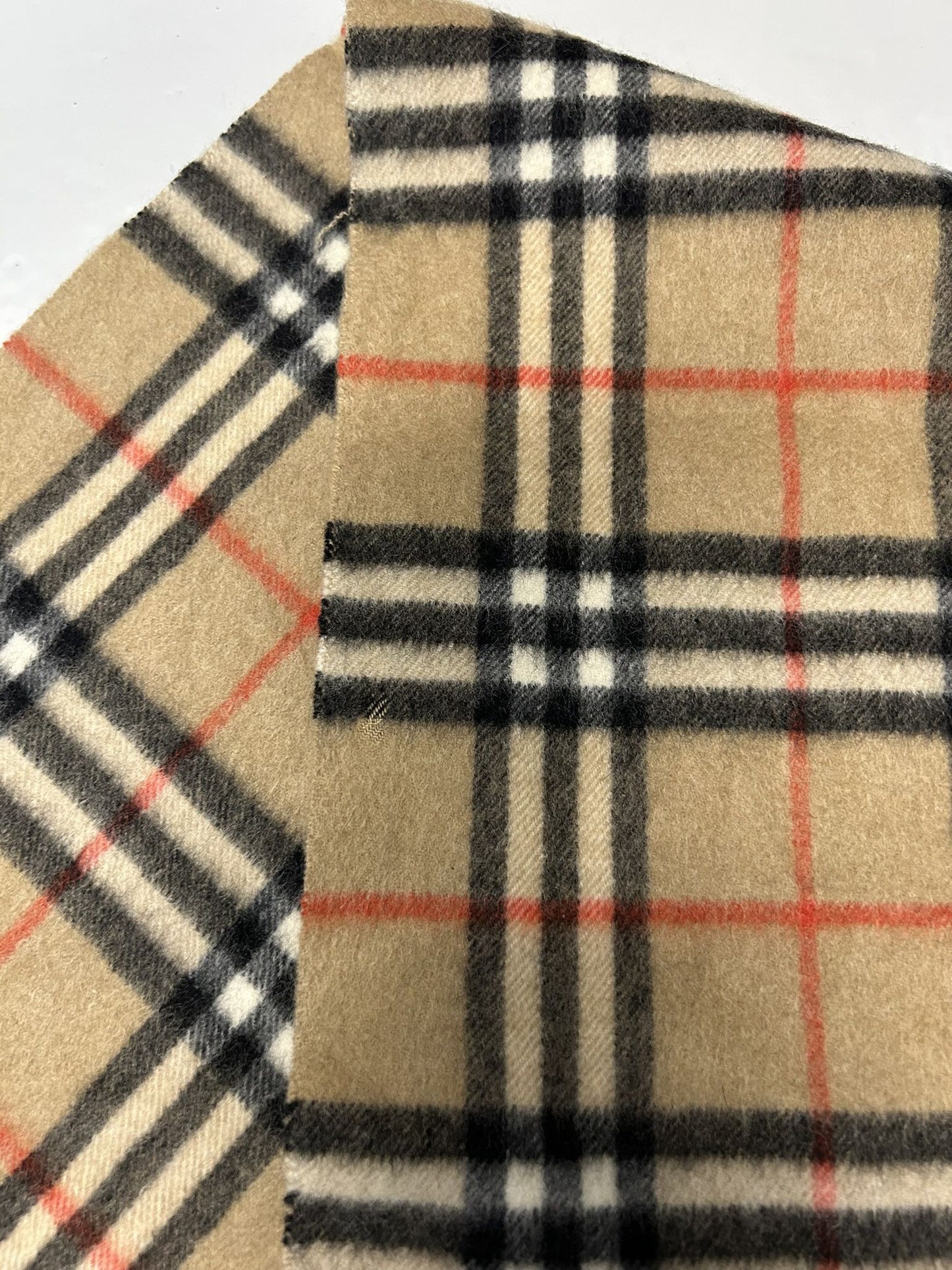 Vintage Burberry nova check cashmere scarf