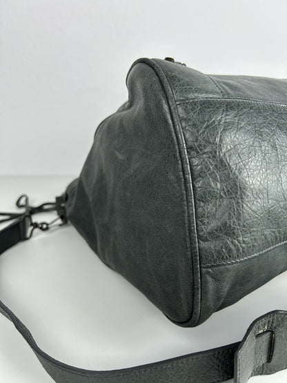 Balenciaga classic hardware city velo bag in dark green