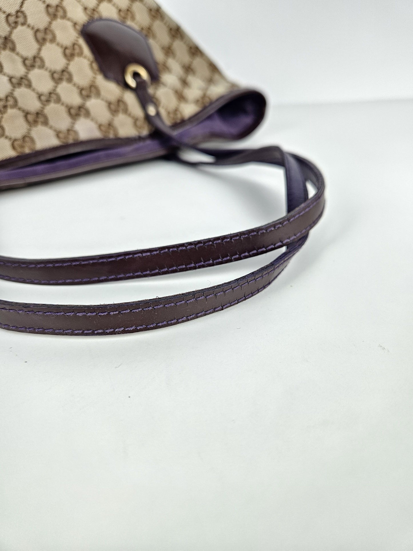 Gucci abbey gg monogram tote bag