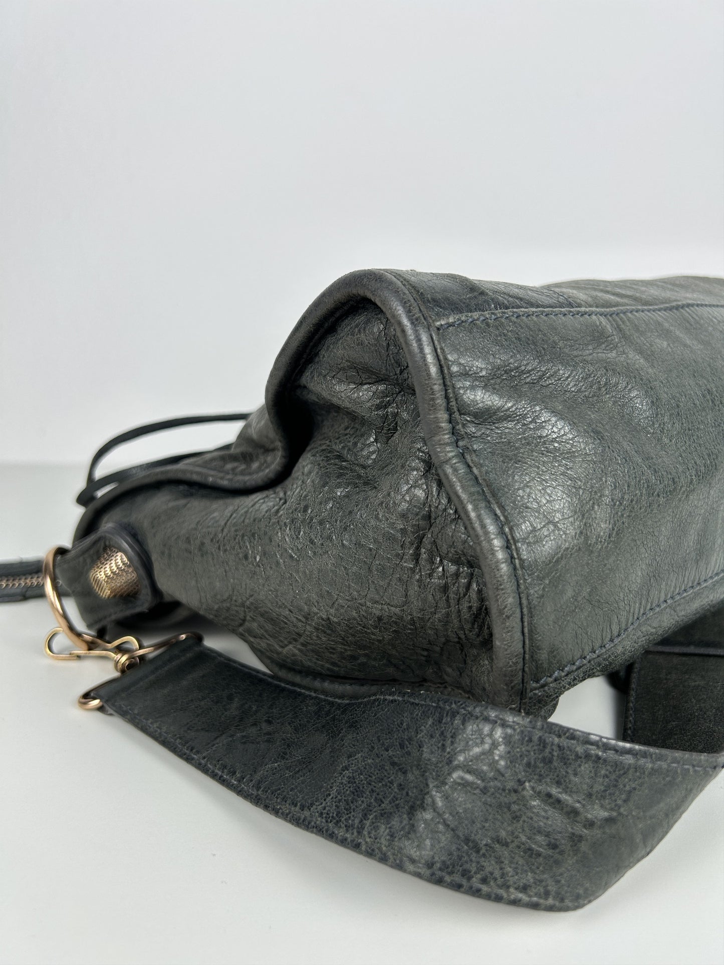 Balenciaga giant hardware city bag in dark gray