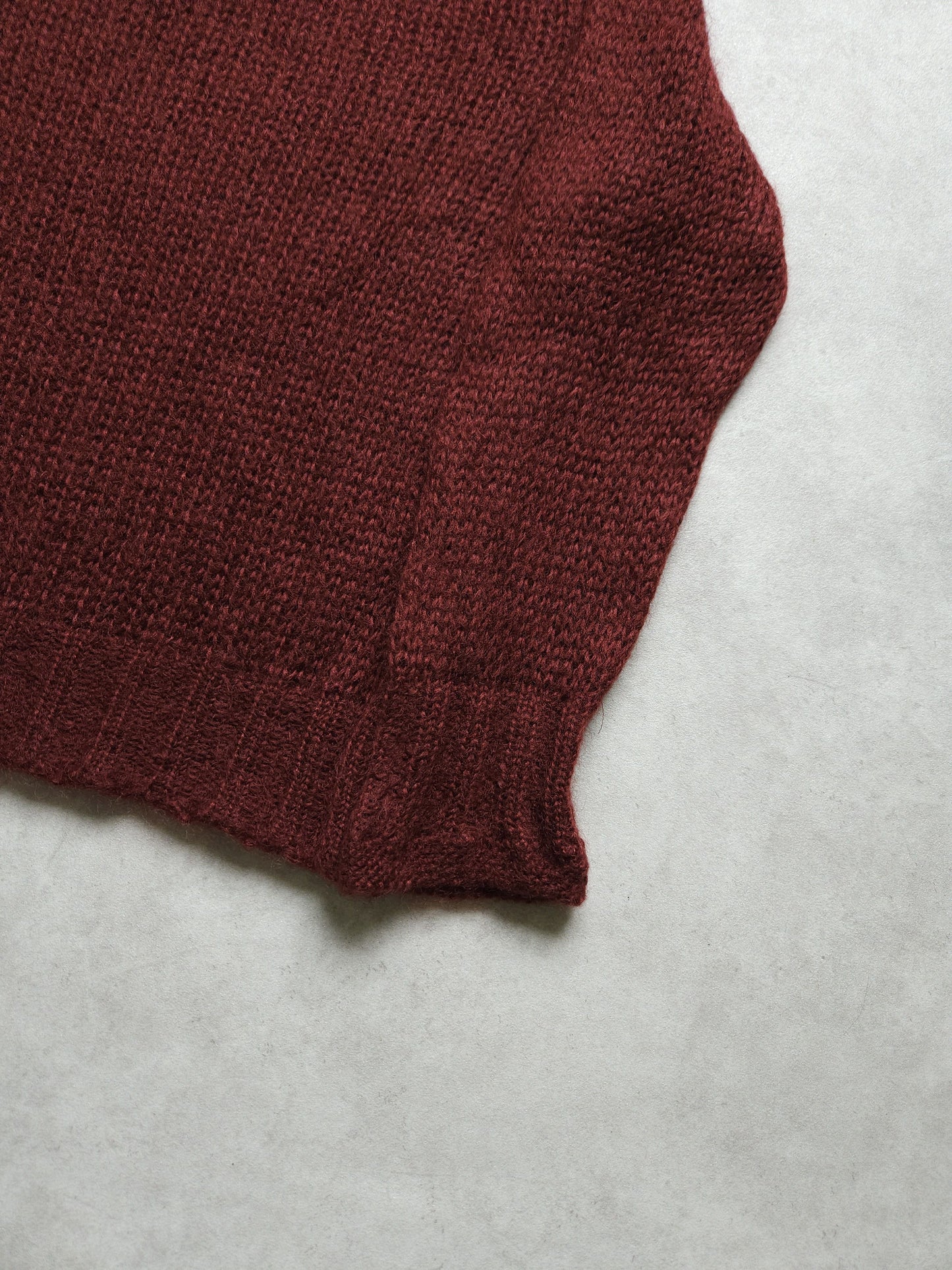 Prada mohair knit in burgundy