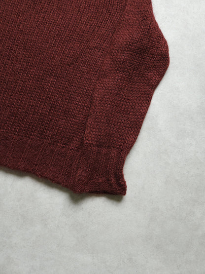 Prada mohair knit in burgundy