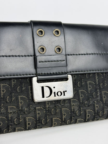 Dior John Galliano era street chic monogram long trifold wallet
