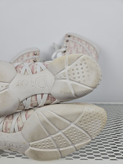 Vintage y2k dior monogram knee height lace up boots