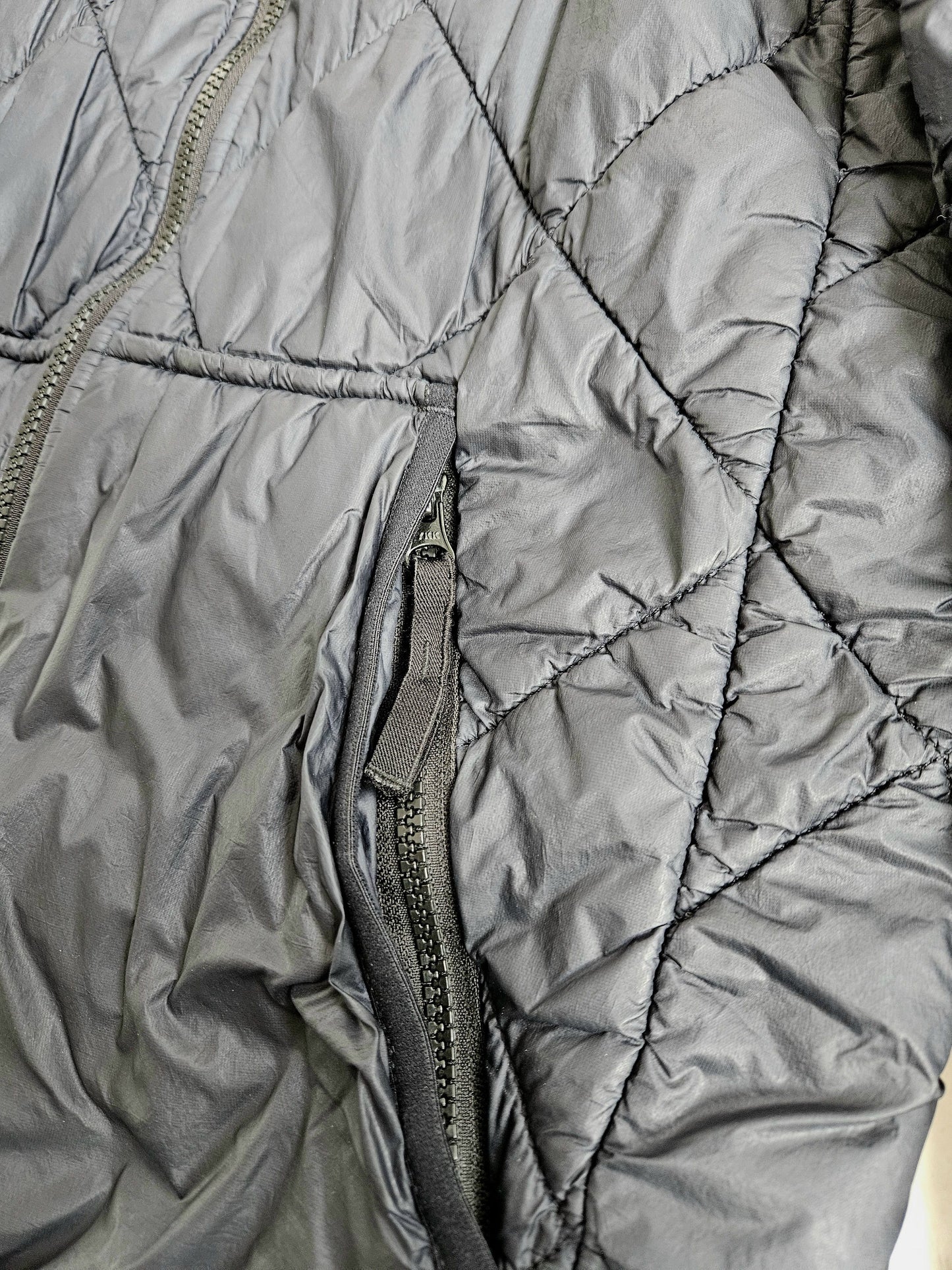 Stone Island garment dyed quilted micro yarn light down jacket