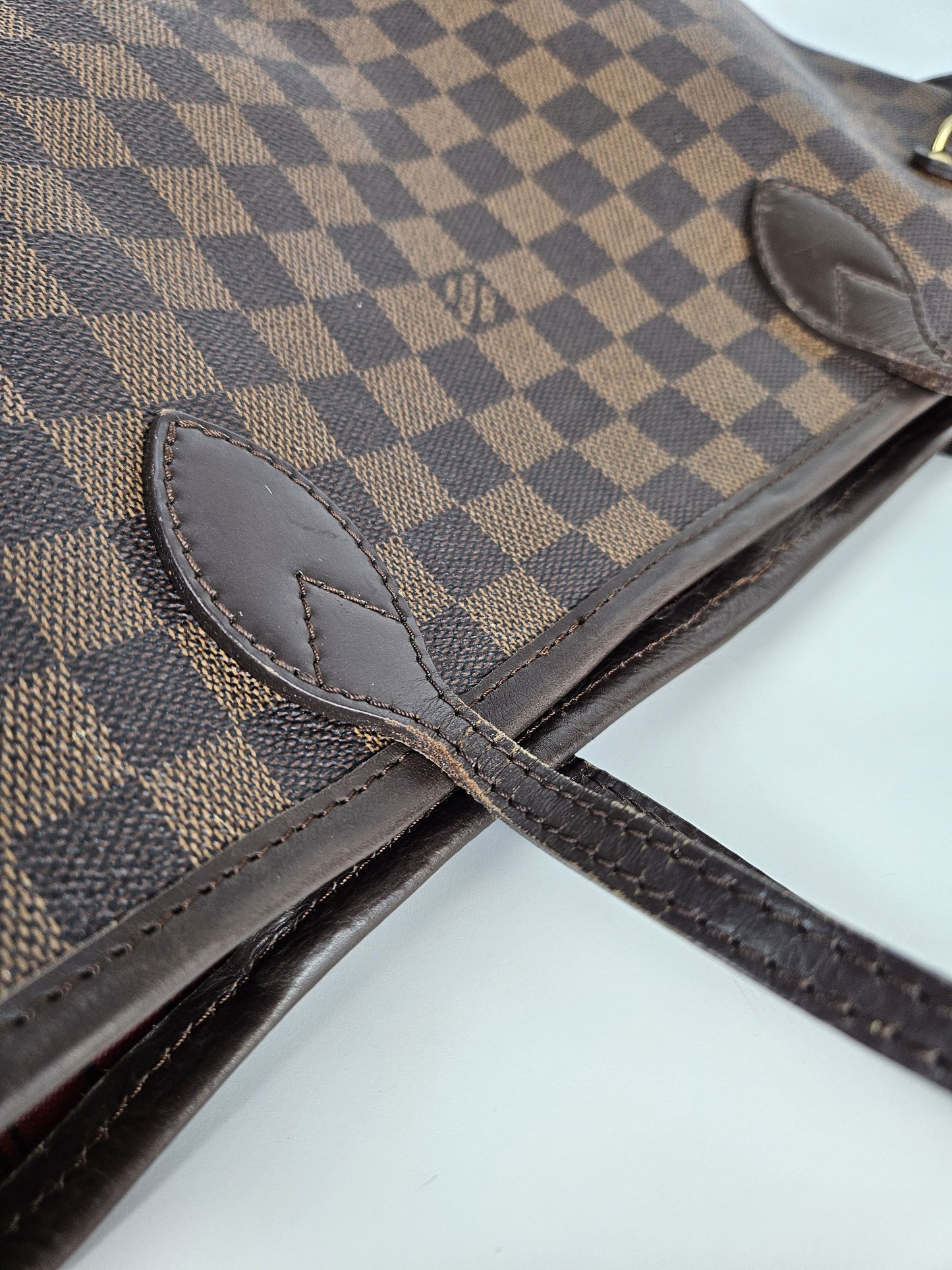 Louis Vuitton damier ebene neverfull mm tote bag