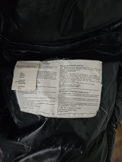 Vintage 90s moncler grenoble black puffer jacket with badge