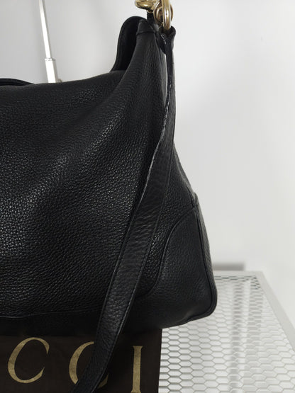 Gucci bamboo top handle hobo handbag with shoulder strap