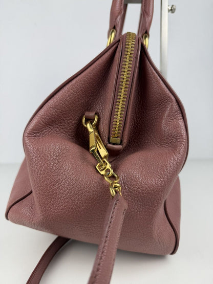 Miu Miu madras leather mini bowling bag