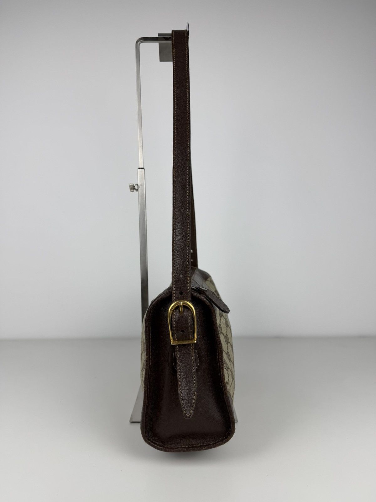 Vintage 70s Gucci monogram shoulder bag