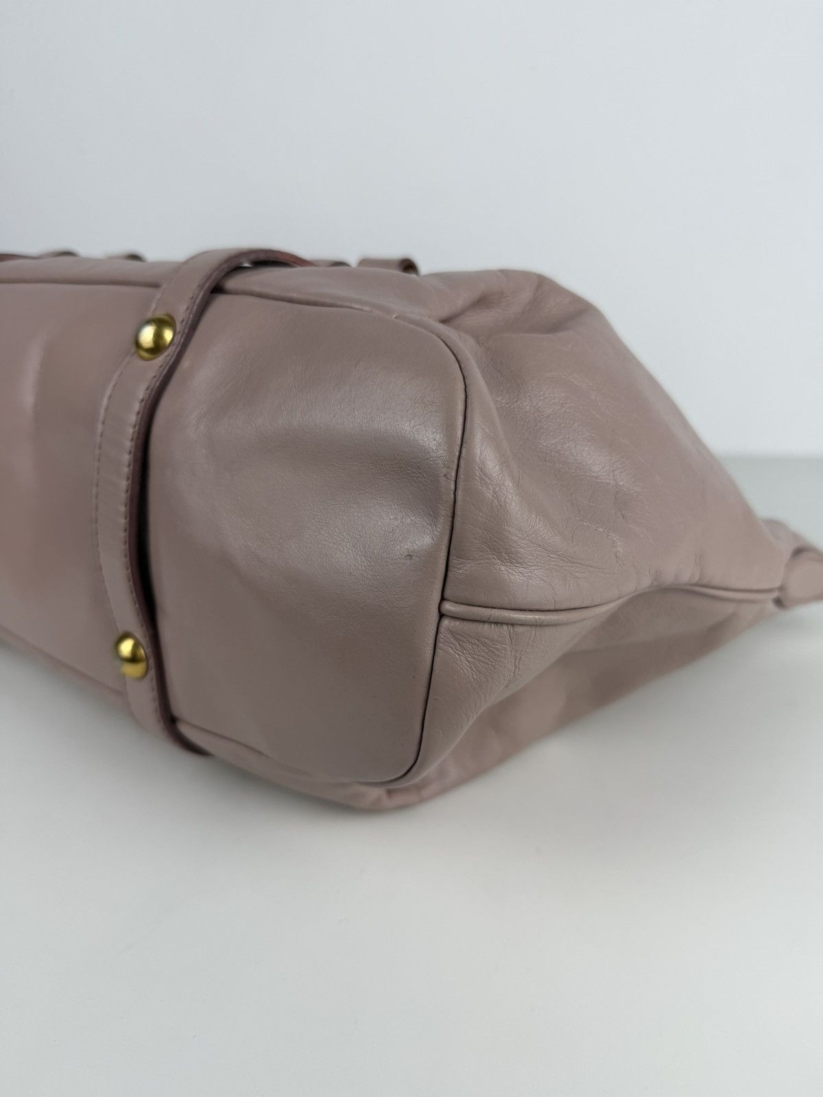 Miu Miu vitello top zip tote bag