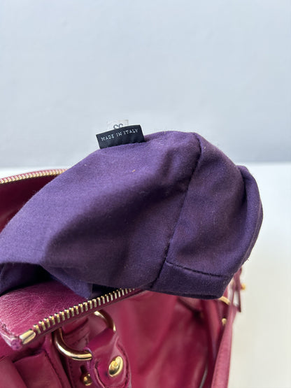 Vintage y2k miu miu vitello bow bag in pink