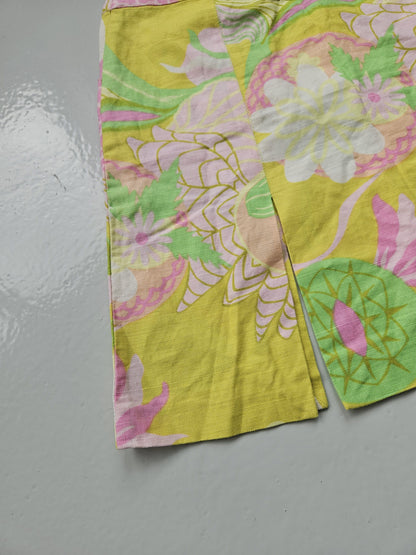 Dolce & Gabbana floral print linen & cotton mini skirt