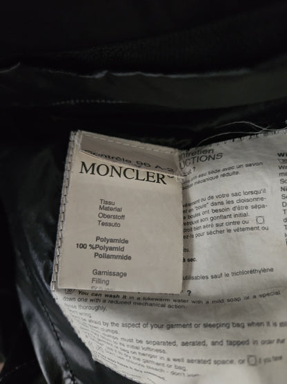Vintage 90s moncler grenoble black puffer jacket with badge