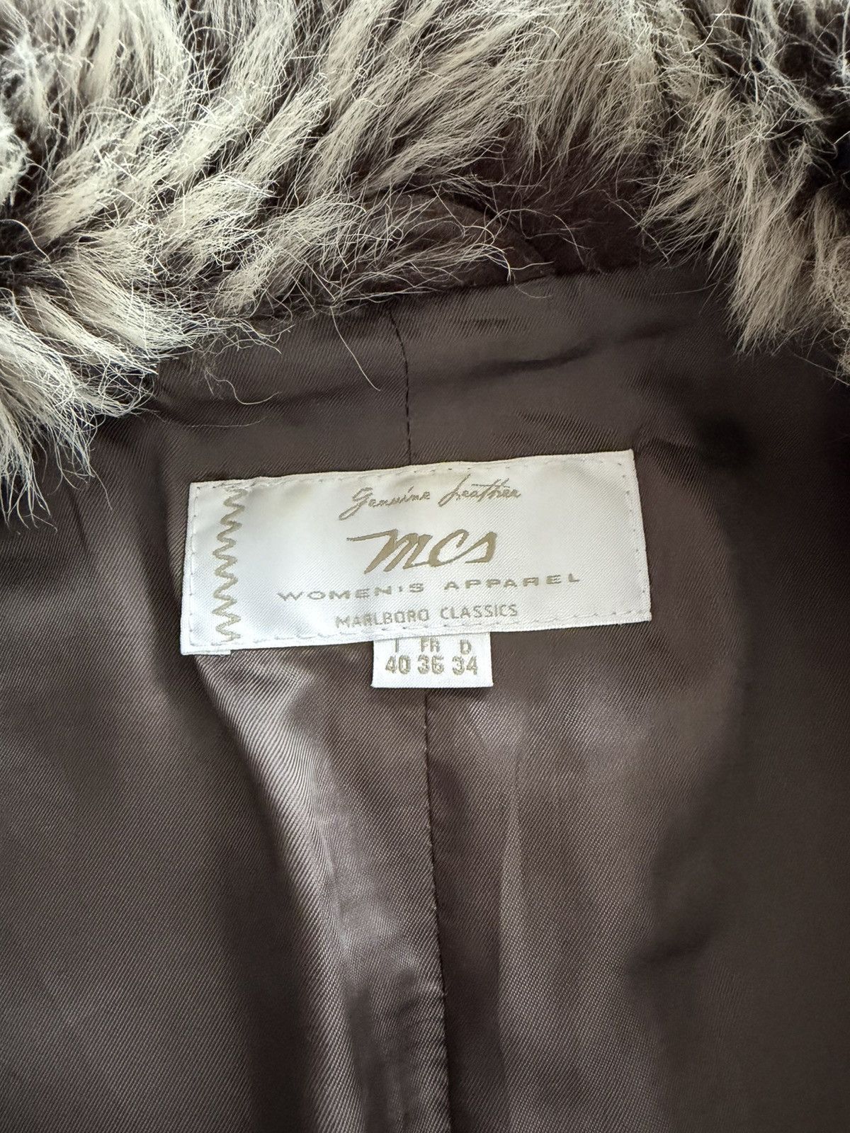 Marlboro Classics shearling afghan/ penny lane short coat