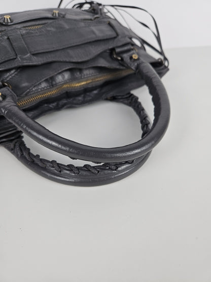 Balenciaga first bag in dark gray