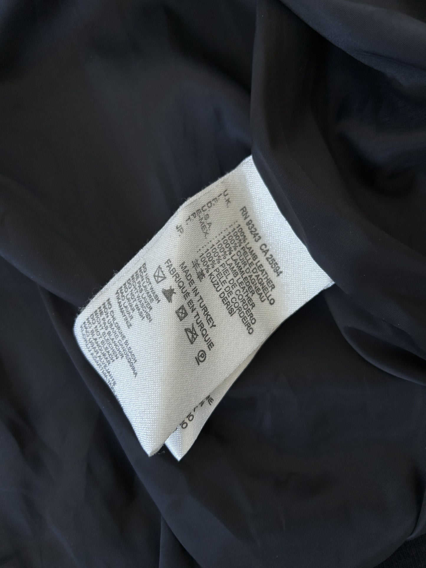 Archive Diesel cropped lambskin leather bomber jacket