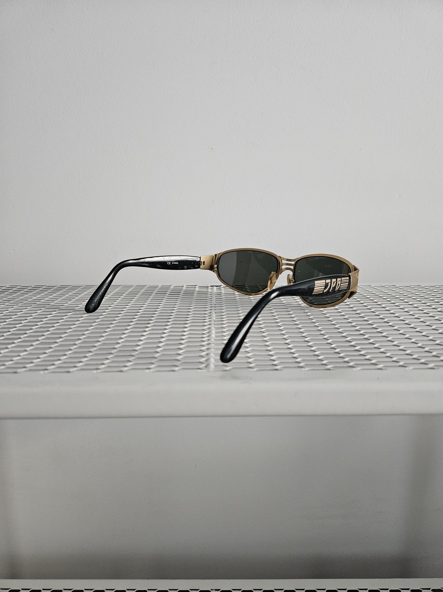 Vtg Jean Paul Gaultier 58-6204 big logo oval sunglasses