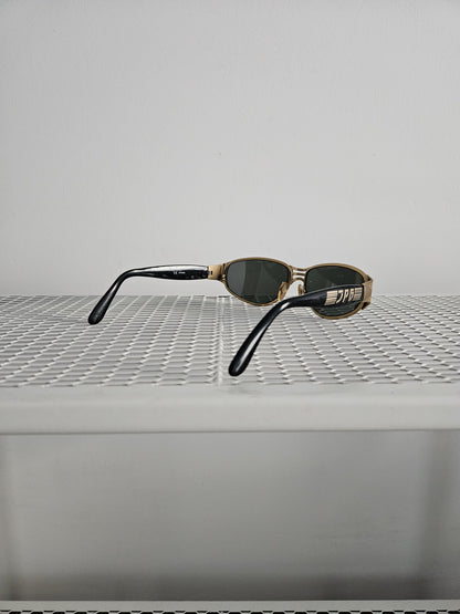 Vtg Jean Paul Gaultier 58-6204 big logo oval sunglasses