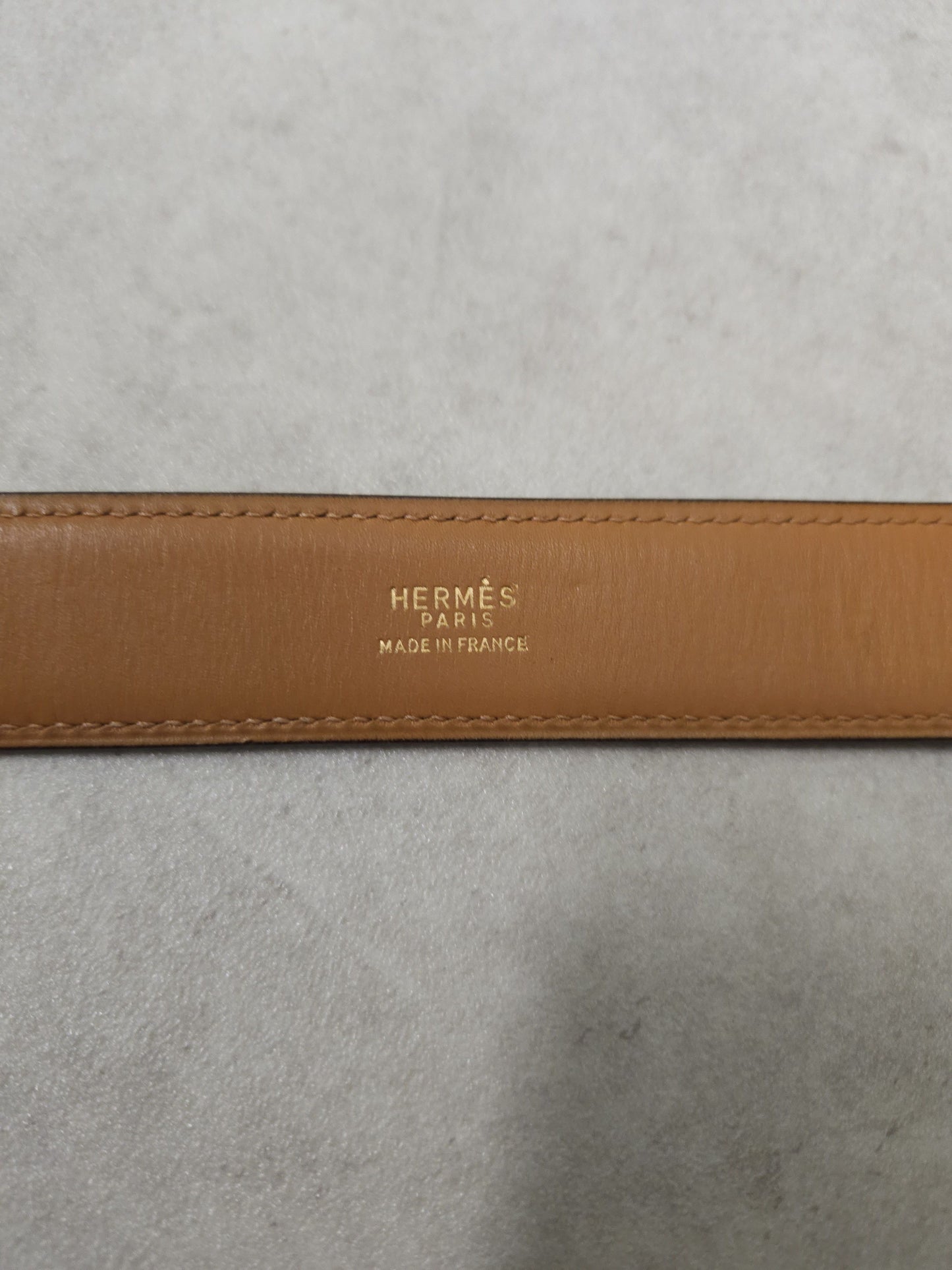Vintage 1978 Hermes dark brown leather belt