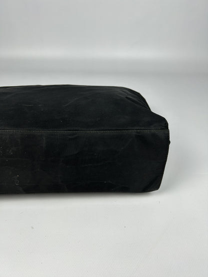 Vintage y2k prada nylon triangle logo plastic handle bag