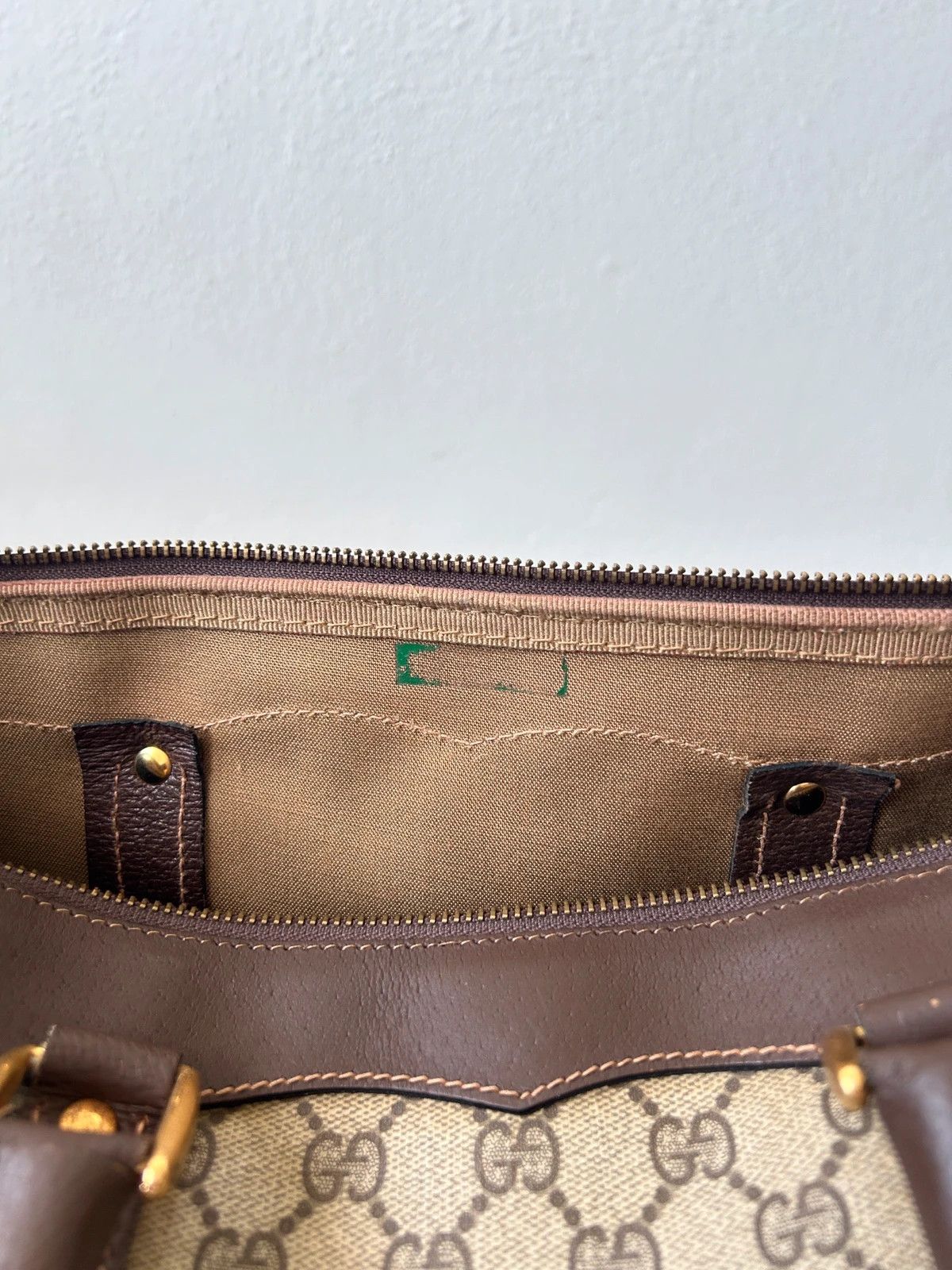 Vintage 70s-80s Gucci monogram Boston duffle bag