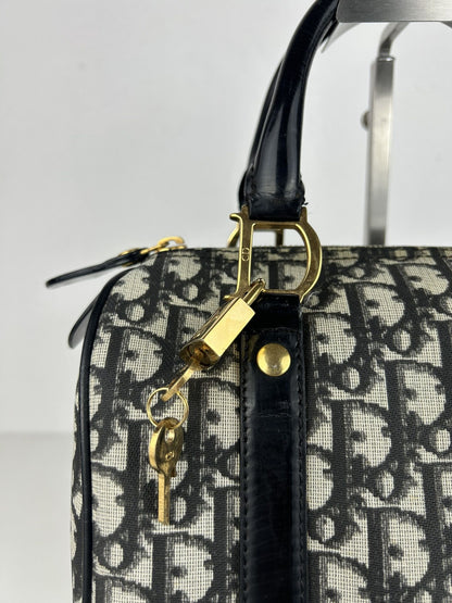 Dior John Galliano era trotter monogram mini boston bag